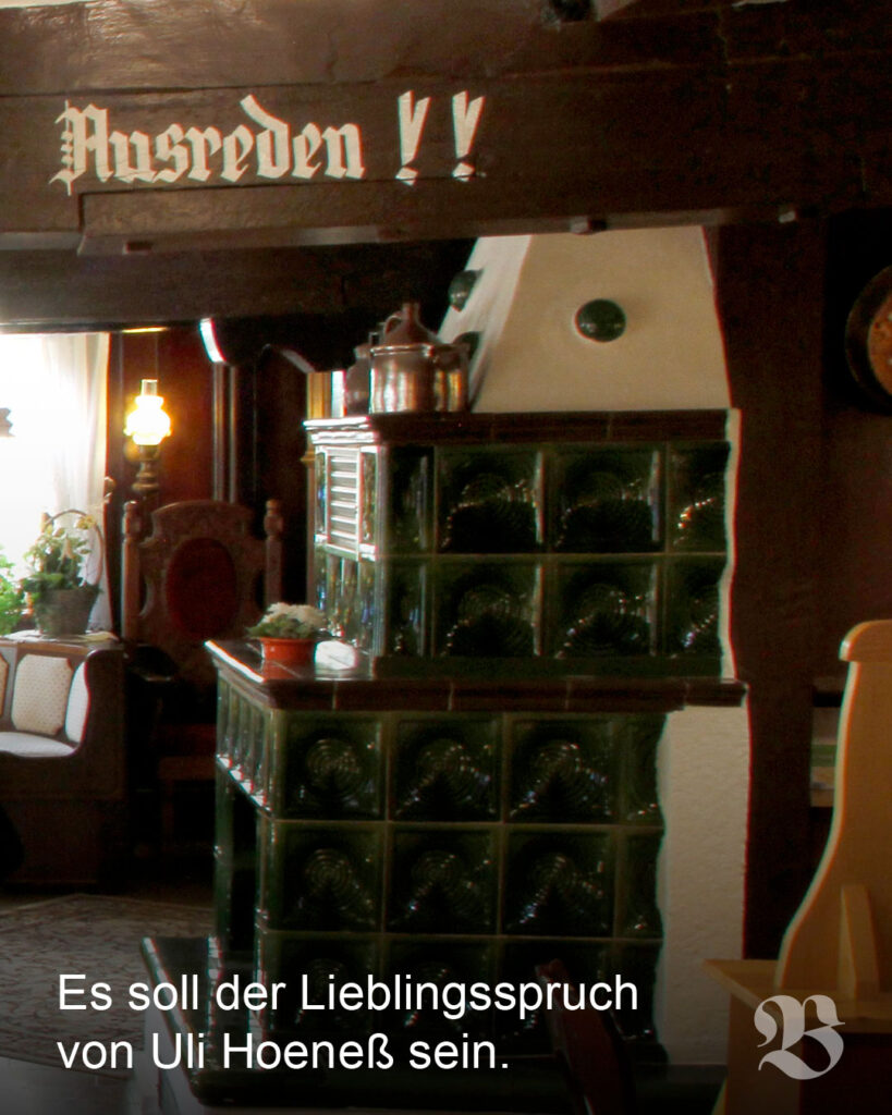 Die Lebensweisheiten bei uns im Restaurant an der Decke. Lieber Gott erhalte mir meine guten Ausreden!